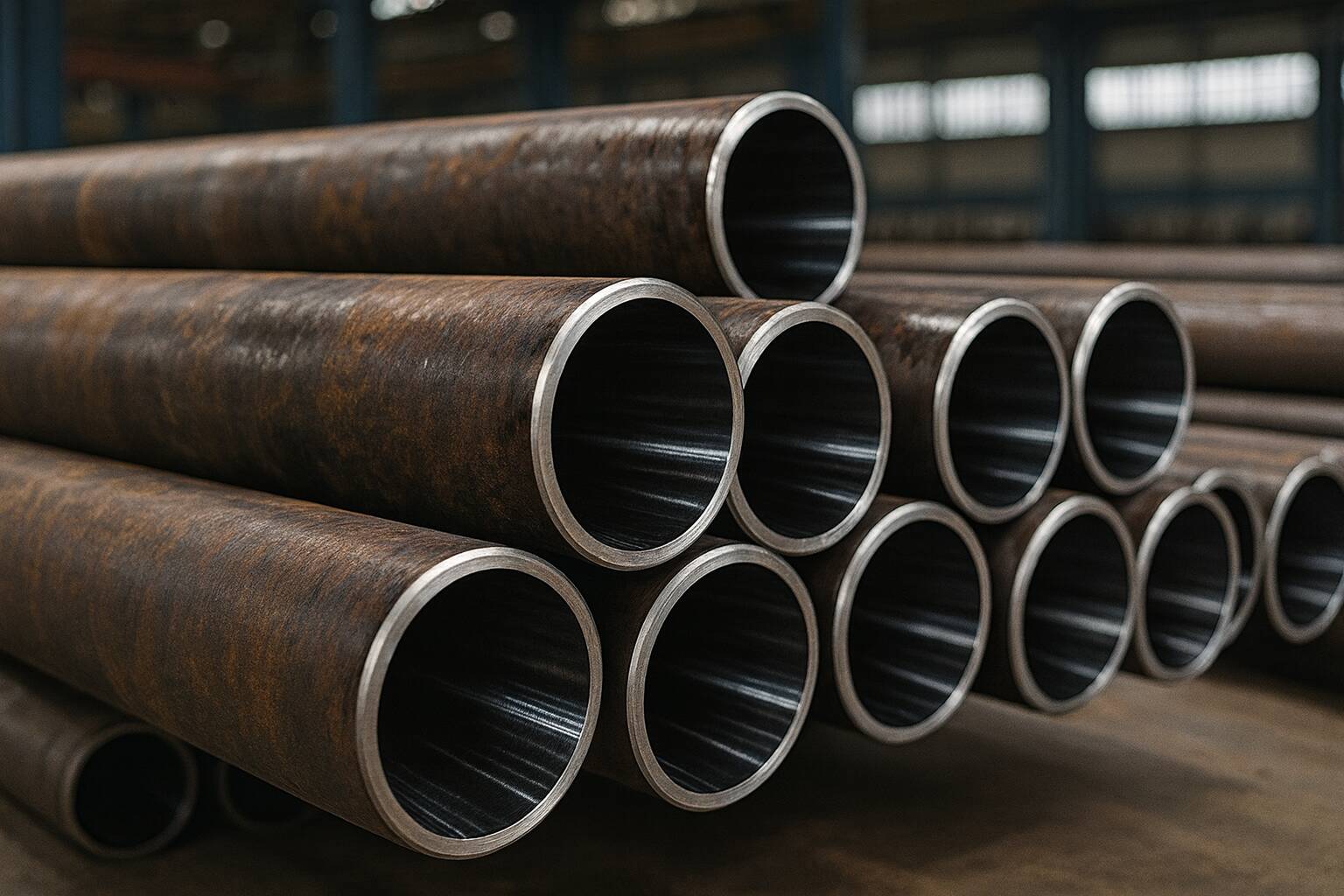 لوله بیرون سنگ خورده